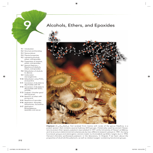 Alcohols, Ethers, and Epoxides