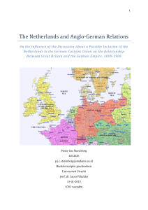 The Netherlands and Anglo-German Relations