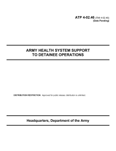 army health system support to detainee operations