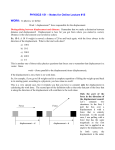 PHYSICS 151 – Notes for Online Lecture #15