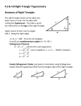 (some of) 4.8: Right Triangle Trigonometry