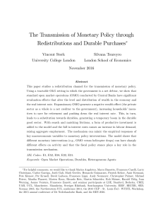 The Transmission of Monetary Policy through Redistributions