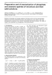 Preparation and characterization of phosphate and arsenate