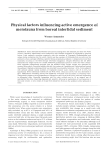 Physical factors influencing active emergence of meiofauna from