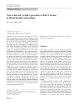 Nonverbal and Verbal Expressions of Men`s Sexism in Mixed