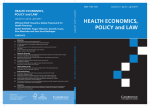 HEALTH ECONOMICS, POLICY and LAW