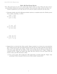 Math 166 Final Exam Review