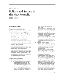 Chapter 7: Politics and Society in the New Republic