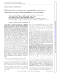 Differential effects of saturated and unsaturated fatty - AJP