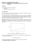 Dependence of Propagation delay on Fan-in and Fan-out