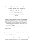 Precise Large Deviations of Aggregate Claims in a Size