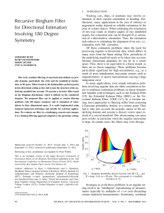 Recursive Bingham Filter for Directional Estimation Involving 180