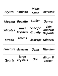 Crystal Hardness Mohs Scale Magma Bauxite Luster Garnet