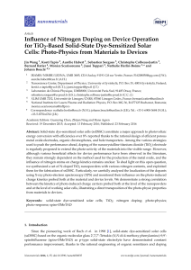 Influence of Nitrogen Doping on Device Operation for TiO2