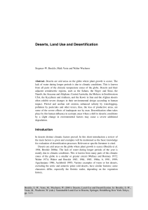 Deserts, Land Use and Desertification