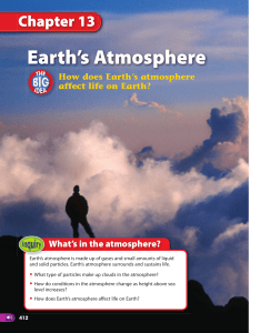 Earth`s Atmosphere - d