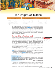 The Origins of Judaism - Canvas by Instructure