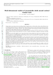 Multi-dimensional models of circumstellar shells around evolved