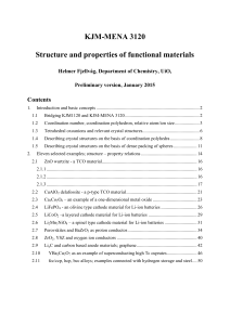 KJM-MENA 3120 Structure and properties of functional materials