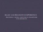 Beliefs Providing Moral and Ethical Framework - Judaism
