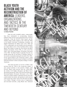 black youth activism and the reconstruction of america: leaders