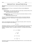 Unbalanced Forces – Advanced Problem Solving