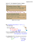 Ex1: Find all the zeros of f(x) = x4 - 3x3 + x