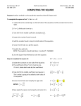 completing the square