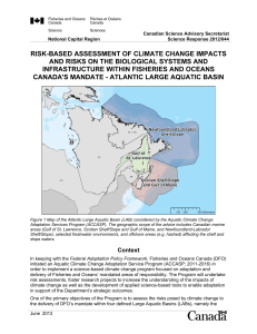 Risk-based assessment of climate change impacts