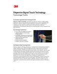 Dispersive Signal Touch Technology