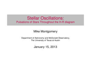 @let@token Stellar Oscillations: Pulsations of Stars Throughout the