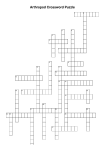 Arthropod Crossword Puzzle