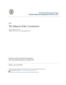 The Subjects of the Constitution