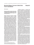 Bacterial Shape: Concave Coiled Coils Curve