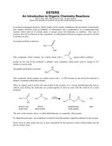 Esters - chymist.com