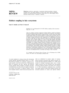 Habitat coupling in lake ecosystems