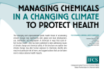 managing chemicals in a changing climate to pRotect health
