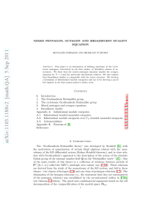 Mixed Pentagon, octagon and Broadhurst duality equation