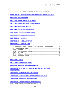 Last Updated August 2004 E.4 COMMUNICATIONS