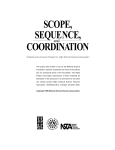 coordination scope, sequence - Scope, Sequence, and Coordination