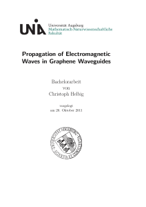 Propagation of Electromagnetic Waves in Graphene Waveguides