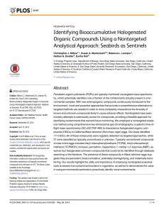 Identifying Bioaccumulative Halogenated Organic Compounds