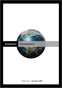 worksheets extreme earth