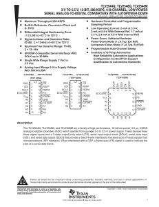 3-V to 5.5-V, 12-Bit, 200-KSPS, 4-/8-Channel