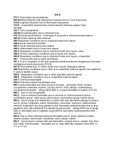 ICD-9 272.7 Chemically induced lipidosis. 293.83 Mood Disorder