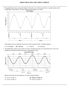 MOON PRACTICE MULTIPLE CHOICE