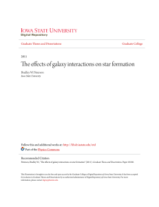 The effects of galaxy interactions on star formation