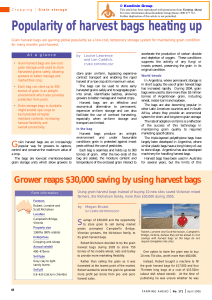 Popularity of harvest bags heating up
