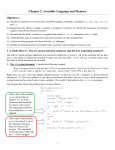 Assembly Language and Memory