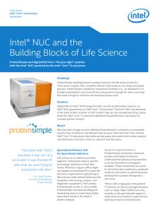 Intel® NUC and the building blocks of life science
